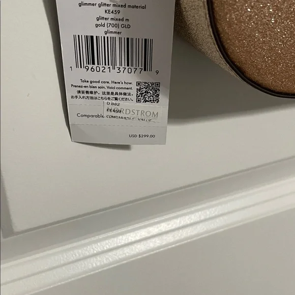 Kate Spade Elegant Gold Crossbody Bag glitter. NWT - Picture 4 of 9